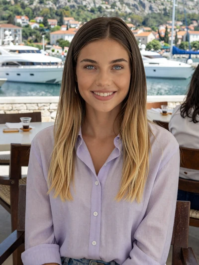 Nina, 24, Montenegrin single from Tivat at Porto Montenegro marina cafe