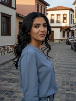 Drita, 25, Albanian woman from Tirana on a colorful street - Albanian dating profile