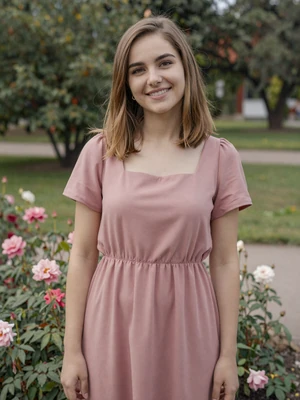 Jovana, 24, Serbian woman from Novi Sad in a flower garden - Serbian dating profile