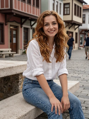 Daniela, 25, Macedonian woman from Bitola on the Shirok Sokak promenade