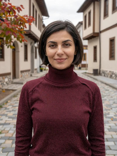 Iliriana, 30, Albanian woman from Korçë in the historic old town