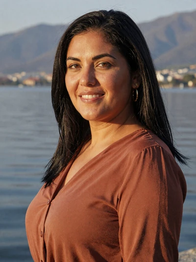 Fjolla, 31, Albanian single from Shkodër near the lake with mountain backdrop